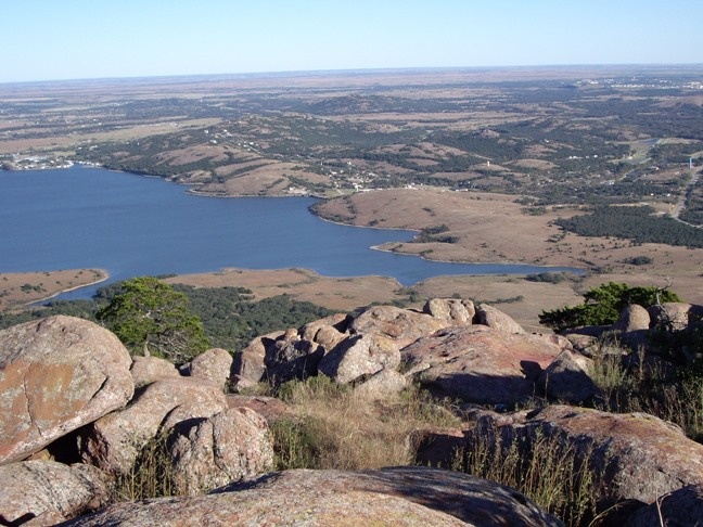 Wichita Mountains in southwest Oklahoma