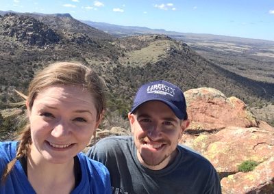 Couple in Wichita Mountain Wildlife Refuge