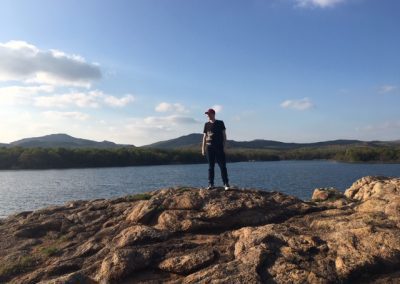 Small lake in Wichita Mountain Wildlife Refuge