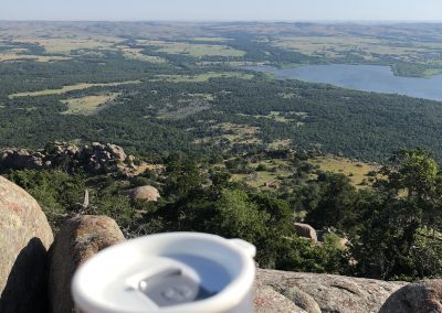 View off the top of Mount Scott in the Wichita Mountains