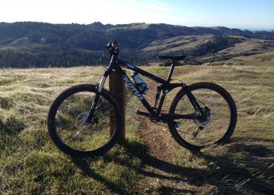 A bike on a trail in the Wichita Mountains