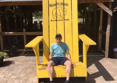 Medicine Park's Big Yellow Chair