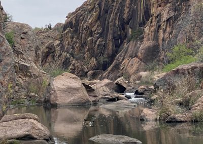 Small body of water in the Wichita Mountains