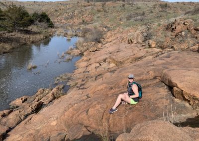 Small body of water in the Wichita Mountains Wildlife Refuge