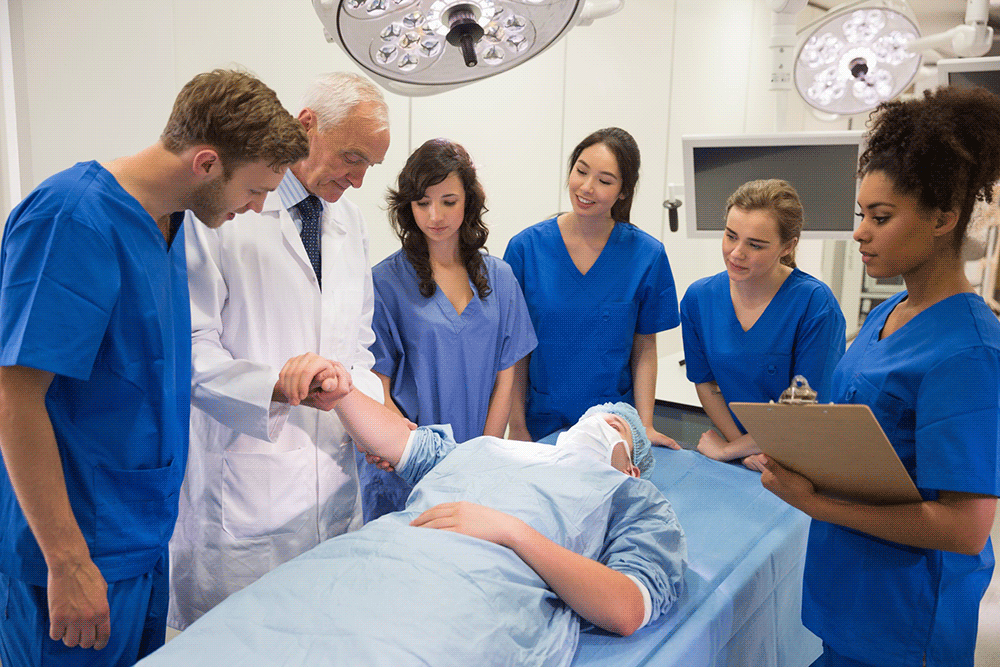 Group of medical students